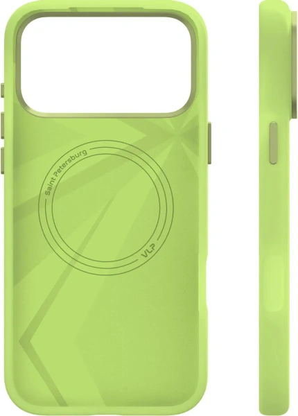 Чехол защитный VLP Aster Pro Case с MagSafe для iPhone 17 Pro Max, лайм