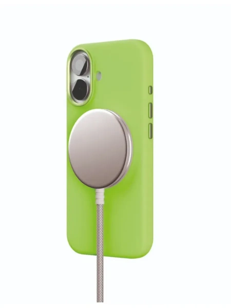 Чехол защитный VLP Aster Pro Case с MagSafe для iPhone 17, лайм