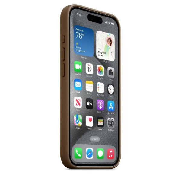 Чехол Apple iPhone 15 Pro Max FineWoven Case with MagSafe (Taupe)