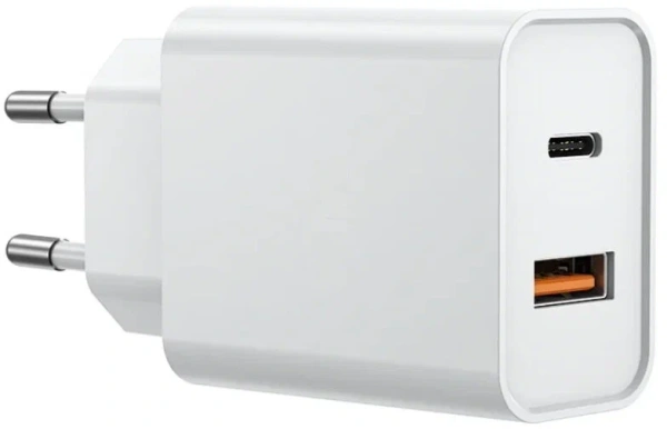 Блок WIWU Quick 20Вт USB-C+USB-A+Кабель USB-A to USB-C White