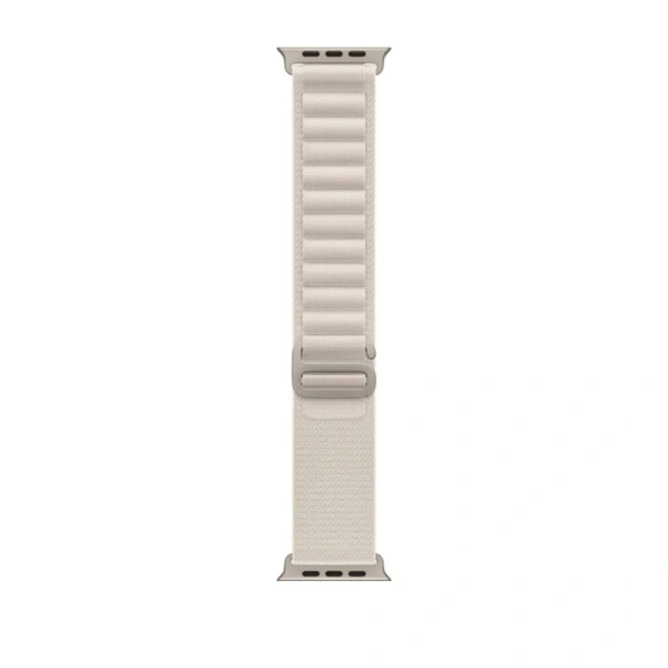 Apple Watch Series Ultra 49mm Titanium Case with Starlight Alpine Loop L