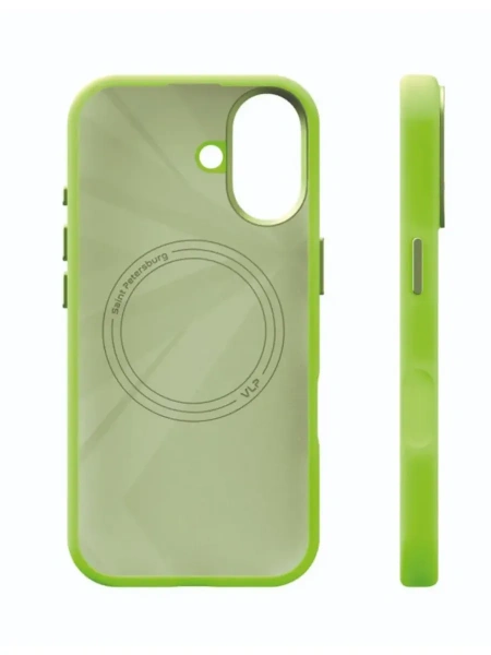 Чехол защитный VLP Aster Pro Case с MagSafe для iPhone 17, лайм