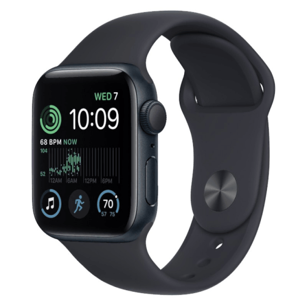 Apple Watch Series SE 2 40mm Midnight Aluminum Case with Midnight Sand Sport Band
