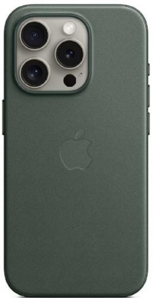 Чехол Apple iPhone 15 Pro FineWoven Case with MagSafe (Evergreen)
