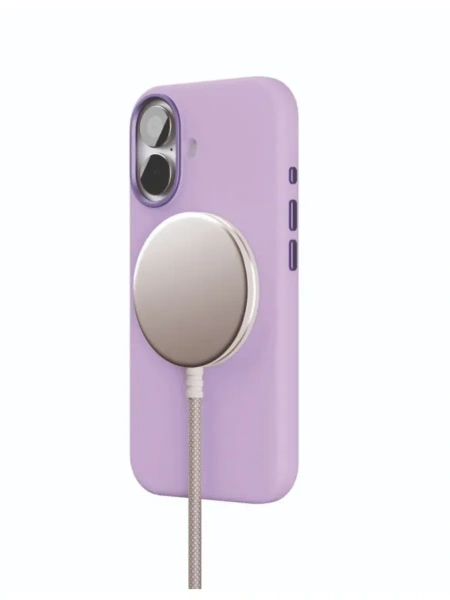 Чехол защитный VLP Aster Pro Case с MagSafe для iPhone 17, лавандовый