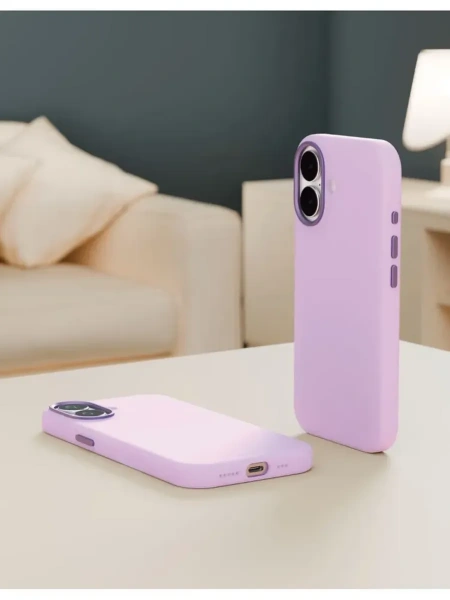 Чехол защитный VLP Aster Pro Case с MagSafe для iPhone 17, лавандовый