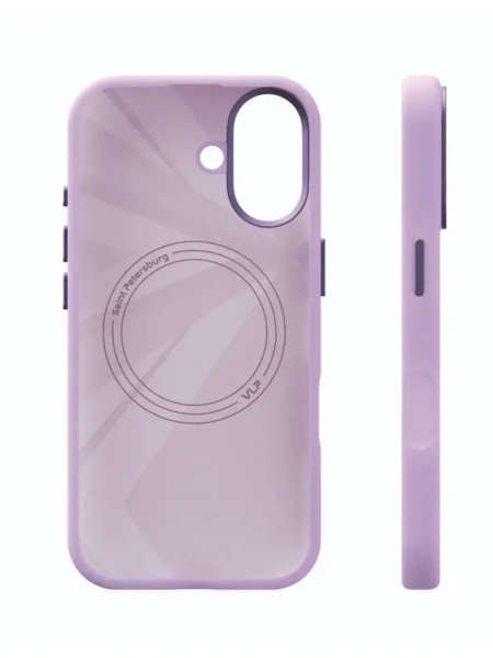 Чехол защитный VLP Aster Pro Case с MagSafe для iPhone 17, лавандовый